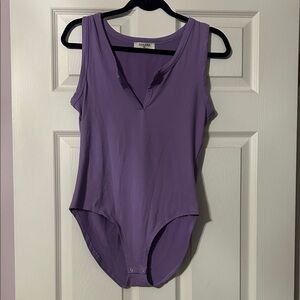 Zenana Outfitters Purple Bodysuit